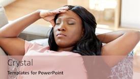  Presentation with african people - Slide deck enhanced with people-and-leisure-concept-tired background and a coral colored foreground