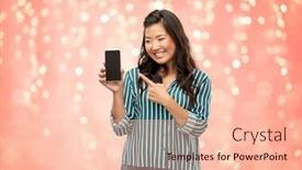  Presentation with living coral - Slide deck consisting of people-and-technology-concept-happy background and a lemonade colored foreground