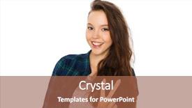  Presentation with girl teens - Colorful slide deck enhanced with teenage girl showing peace sign backdrop and a red colored foreground
