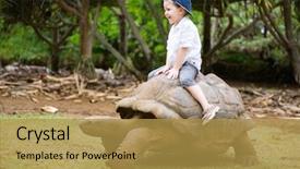  Presentation with fun - Slides featuring people animals - fun activities in mauritius 4 background and a gold colored foreground