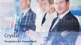  Presentation with good - PPT theme with people applauding a good presentation background and a  colored foreground