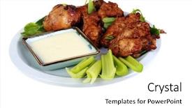  Presentation with blue food - Beautiful presentation featuring people around the world backdrop and a white colored foreground