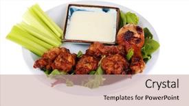  Presentation with blue cheese - Presentation theme with people around the world background and a coral colored foreground