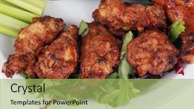  Presentation with blue food - Presentation having people around the world background and a mint green colored foreground