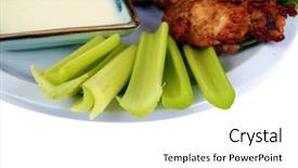  Presentation with blue food - Audience pleasing presentation theme consisting of people around the world backdrop and a white colored foreground