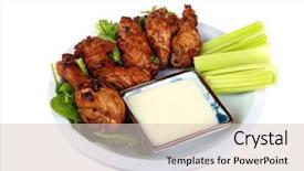  Presentation with blue food - PPT theme featuring people around the world background and a lemonade colored foreground