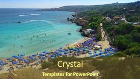  Presentation with napa - Cool new slides with people-at-the-famous-beach backdrop and a tawny brown colored foreground