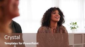  Presentation with community health - Beautiful slides featuring people-attending-support-group-meeting backdrop and a tawny brown colored foreground