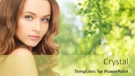  Presentation with hair care - PPT layouts featuring people-beauty-and-skin-care background and a yellow colored foreground