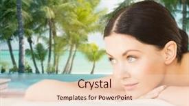  Presentation with body care spa body massage - Amazing PPT layouts having people beauty spa and body backdrop and a  colored foreground