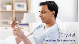  Presentation with water glass - Amazing presentation having people-bedtime-and-rest-concept backdrop and a sky blue colored foreground