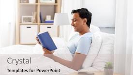  Presentation with rest - Colorful presentation theme enhanced with people-bedtime-and-rest-concept backdrop and a lemonade colored foreground