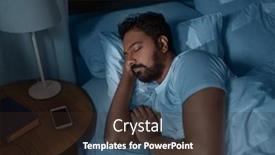  Presentation with rest - Slides enhanced with people-bedtime-and-rest-concept background and a wine colored foreground