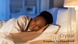  Presentation with rest - Audience pleasing PPT theme consisting of people-bedtime-and-rest-concept backdrop and a coral colored foreground