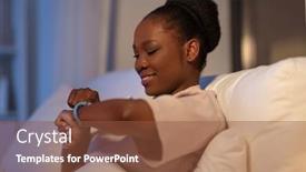  Presentation with african people - Audience pleasing slides consisting of people-bedtime-and-rest-concept backdrop and a tawny brown colored foreground