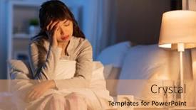  Presentation with rest - Colorful presentation theme enhanced with people-bedtime-and-rest-concept backdrop and a coral colored foreground