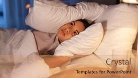  Presentation with african people - Slides consisting of people-bedtime-and-rest-concept background and a coral colored foreground