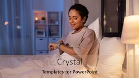  Presentation with african people - Colorful slide set enhanced with people-bedtime-and-rest-concept backdrop and a coral colored foreground