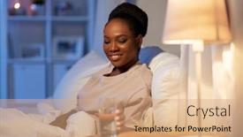  Presentation with african people - Cool new PPT layouts with people-bedtime-and-thirst-concept backdrop and a coral colored foreground