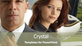  Presentation with business jet - Beautiful PPT theme featuring people before boarding a private backdrop and a mint green colored foreground