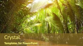  Presentation with mekong delta - Cool new presentation theme with the delta of mekong backdrop and a tawny brown colored foreground