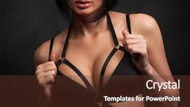  Presentation with sexy girl - Slide deck featuring people bondage - attractive sexy young girl background and a tawny brown colored foreground