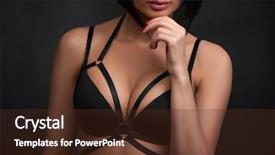  Presentation with sexy girl in stars - PPT layouts enhanced with people bondage - attractive sexy young girl background and a tawny brown colored foreground