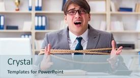  Presentation with woman tied rope sexual - Slides featuring people bondage - businessman tied up with rope background and a lemonade colored foreground