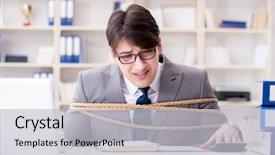  Presentation with woman tied rope sexual - PPT layouts enhanced with people bondage - businessman tied up with rope background and a light gray colored foreground