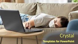  Presentation with depression - Beautiful presentation theme featuring people-boredom-and-depression-concept backdrop and a tawny brown colored foreground