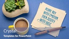  Presentation with emotion - Presentation theme with people-buy-with-emotion background and a  colored foreground