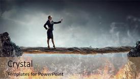  Presentation with media - PPT layouts with people catch mobilphone - businesswoman catching moment on her background and a coral colored foreground