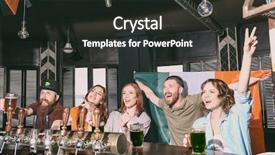  Presentation with saint patrick day - Colorful PPT layouts enhanced with celebrating saint patrick's day backdrop and a dark gray colored foreground