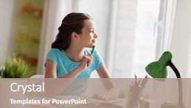  Presentation with children and social learning - PPT layouts featuring people children education and learning background and a coral colored foreground