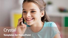  Presentation with communication - Amazing presentation having people children technology and communication backdrop and a coral colored foreground