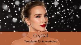  Presentation with black luxury fashion - PPT layouts featuring people christmas holidays luxury and fashion concept - beautiful woman with red lips over black background and snow background and a red colored foreground