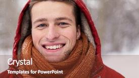  Presentation with season - Amazing PPT layouts having people christmas winter and season backdrop and a tawny brown colored foreground