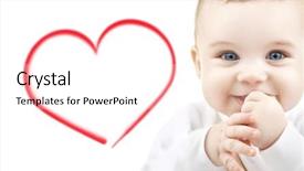  Presentation with happiness - Audience pleasing presentation design consisting of people concept - adorable baby backdrop and a pink colored foreground