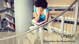  Presentation with american literature - Amazing PPT layouts having people concept - african american backdrop and a soft green colored foreground