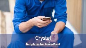  Presentation with mechanic car service repair maintenance - Audience pleasing slide set consisting of people concept - auto mechanic smoking backdrop and a ocean colored foreground