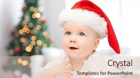  Presentation with baby christmas - Beautiful slides featuring people concept - beautiful little baby backdrop and a lemonade colored foreground