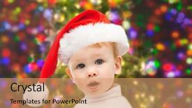  Presentation with baby christmas - Colorful PPT layouts enhanced with people concept - beautiful little baby backdrop and a  colored foreground