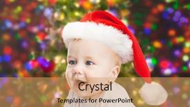  Presentation with baby christmas - PPT theme consisting of people concept - beautiful little baby background and a  colored foreground