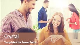  Presentation with people - PPT layouts featuring people concept - happy creative tea background and a  colored foreground