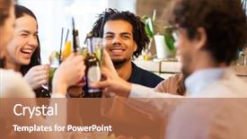  Presentation with people grief and mourning concept - Amazing PPT layouts having people concept - happy friends backdrop and a red colored foreground