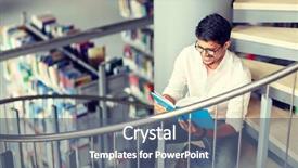  Presentation with book stairs - Amazing presentation theme having people concept - happy hindu backdrop and a ocean colored foreground