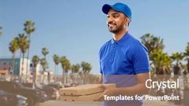  Presentation with indian states - Cool new PPT theme with people concept - happy indian backdrop and a coral colored foreground