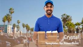  Presentation with indian states - Slide set enhanced with people concept - happy indian background and a coral colored foreground