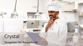  Presentation with indian restaurant - Beautiful PPT theme featuring people concept - happy male indian backdrop and a soft green colored foreground