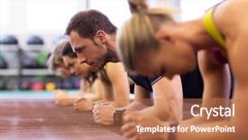  Presentation with heart rate - Amazing PPT theme having people concept - man with heart backdrop and a  colored foreground